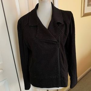 Halogen Ponte black moto jacket sz XL